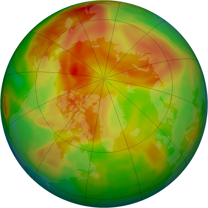 Arctic ozone map for 06 April 2009